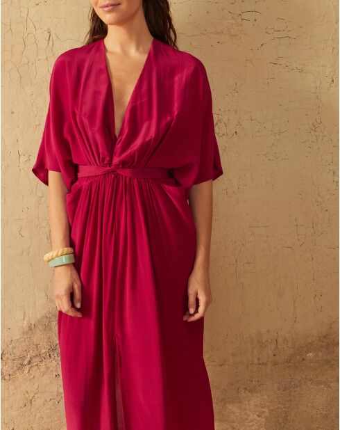 Camelia Pinkes Stella 2 Seidenkreppkleid