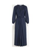 Vestido dobby grande Emmanuelle azul Delhi