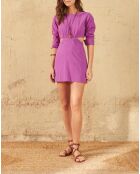Vestido corto morado Molly Maravoile