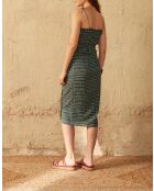 Paule Shibori-Top in großem grünem Dobby