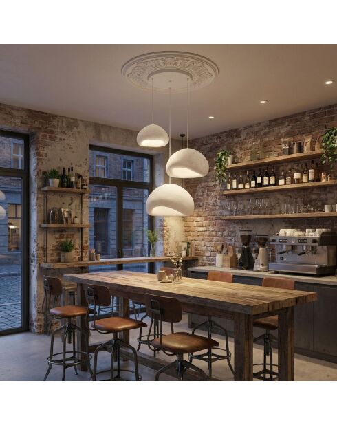 Loval Set T Luna weißer Kronleuchter - 55 x 45 x 60 cm