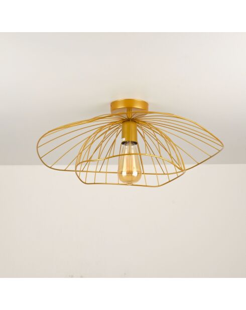 Mantar 6502 P lampada da soffitto dorata - 52 x 52 x 20 cm