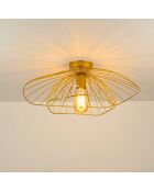 Mantar 6502 P lampada da soffitto dorata - 52 x 52 x 20 cm