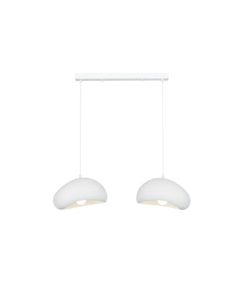 Lámpara blanca Luna 30 2 C de Loval, 65 x 30 x 30 cm