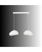 Lámpara blanca Luna 30 2 C de Loval, 65 x 30 x 30 cm