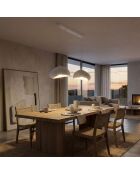 Lámpara blanca Luna 30 2 C de Loval, 65 x 30 x 30 cm