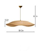 BK218 Vintage-Kronleuchter/Gold - 61 x 32 x 28 cm