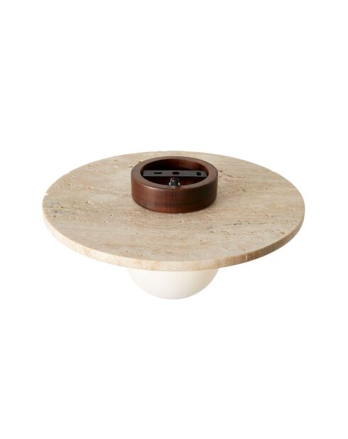 Tor Tun plafondlamp beige/wit - 34 x 47,5 x 16 cm