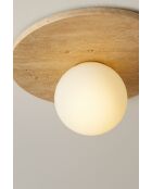 Tor Tun plafondlamp beige/wit - 34 x 47,5 x 16 cm