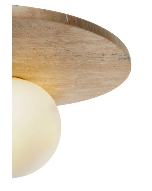 Tor Tun plafondlamp beige/wit - 34 x 47,5 x 16 cm