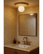 Tor Tun plafondlamp beige/wit - 34 x 47,5 x 16 cm