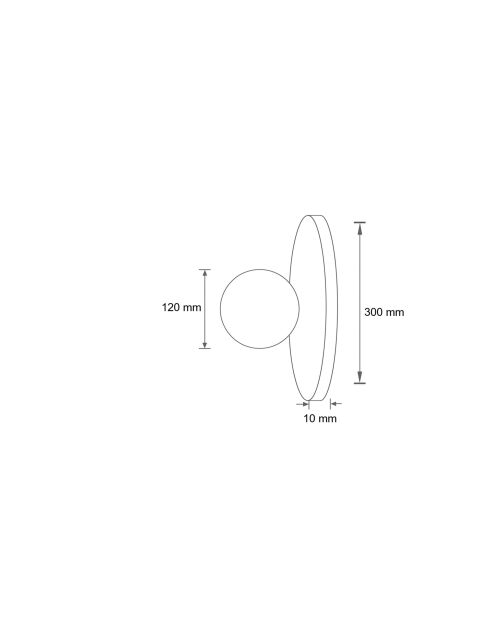 Tor Tun plafondlamp beige/wit - 34 x 47,5 x 16 cm