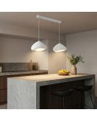 Lámpara Luna Luna Lora 30 2 C, color blanco, 65 x 30 x 30 cm