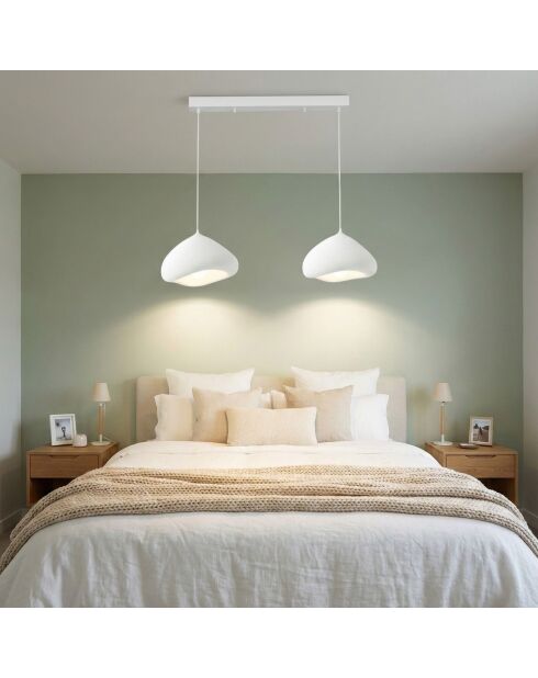 Lámpara Luna Luna Lora 30 2 C, color blanco, 65 x 30 x 30 cm