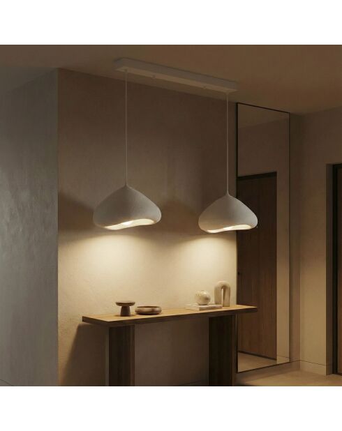 Lámpara Luna Luna Lora 30 2 C, color blanco, 65 x 30 x 30 cm