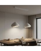 Lámpara Luna Luna Lora 30 2 C, color blanco, 65 x 30 x 30 cm