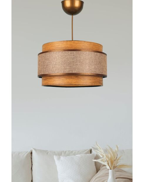 Lampadario BK027 marrone - 33 x 33 x 24 cm