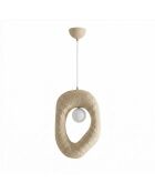 Lampadario Zoga 1001 Nua Ecru, 22 x 34 x 54 cm