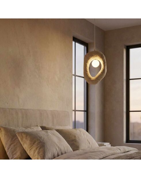 Lampadario Zoga 1001 Nua Ecru, 22 x 34 x 54 cm