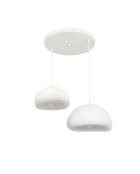 Lampadario Loval 30 40 T Luna bianco - 50 x 40 x 40 cm