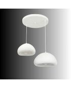 Lampadario Loval 30 40 T Luna bianco - 50 x 40 x 40 cm