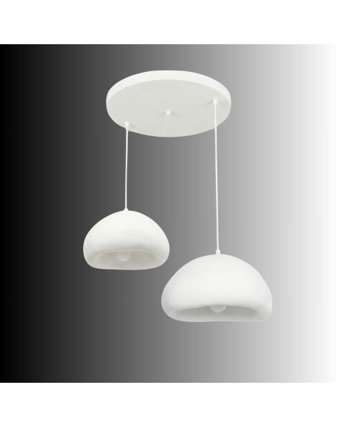 Loval 30 40 T Luna weißer Kronleuchter - 50 x 40 x 40 cm