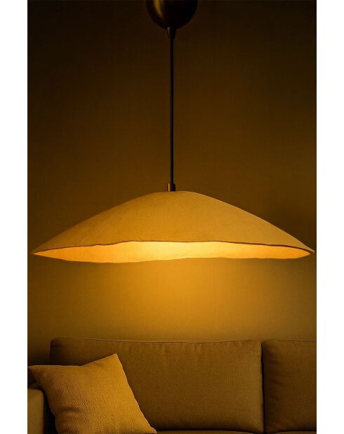 Lampadario BK178 oro/crema - 61 x 32 x 30 cm