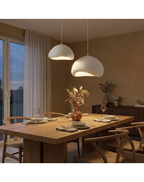 Loval 40 50 T Luna weißer Kronleuchter - 60 x 65 x 40 cm