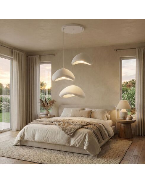 Luna Set T Lampadario Luna bianco - 55 x 45 x 60 cm