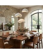 Luna Set T Luna weißer Kronleuchter - 55 x 45 x 60 cm