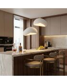 Lámpara blanca Luna 30 2 T de Loval, 44 x 40 x 30 cm