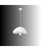 Luna 40 Luna weißer Kronleuchter - 45 x 45 x 35 cm