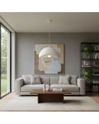 Luna 40 Luna weißer Kronleuchter - 45 x 45 x 35 cm