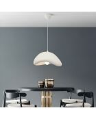 Luna 40 Luna weißer Kronleuchter - 45 x 45 x 35 cm