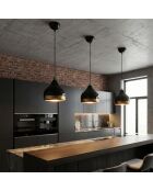 Yıldo M 6866 B schwarzer Kronleuchter - 30 x 20 x 53 cm