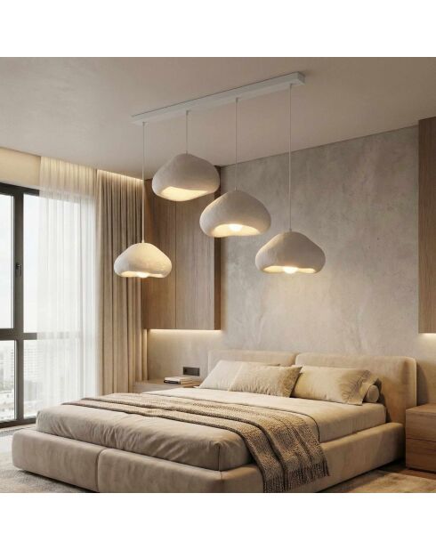 Kronleuchter Lora Set Lora 30 4 C Nua weiß - 140 x 42 x 40 cm