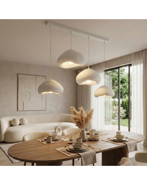 Kronleuchter Lora Set Lora 30 4 C Nua weiß - 140 x 42 x 40 cm