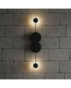 Ledos 15543 schwarze Wandleuchte - 50 x 20 x 20 cm