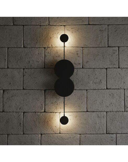 Ledos 15543 schwarze Wandleuchte - 50 x 20 x 20 cm