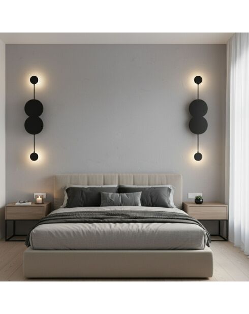 Ledos 15543 schwarze Wandleuchte - 50 x 20 x 20 cm