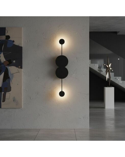 Ledos 15543 schwarze Wandleuchte - 50 x 20 x 20 cm