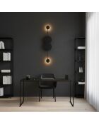 Ledos 15543 schwarze Wandleuchte - 50 x 20 x 20 cm