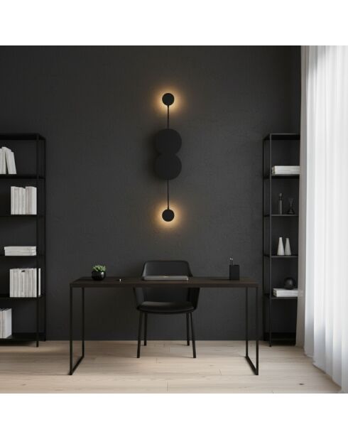 Ledos 15543 schwarze Wandleuchte - 50 x 20 x 20 cm