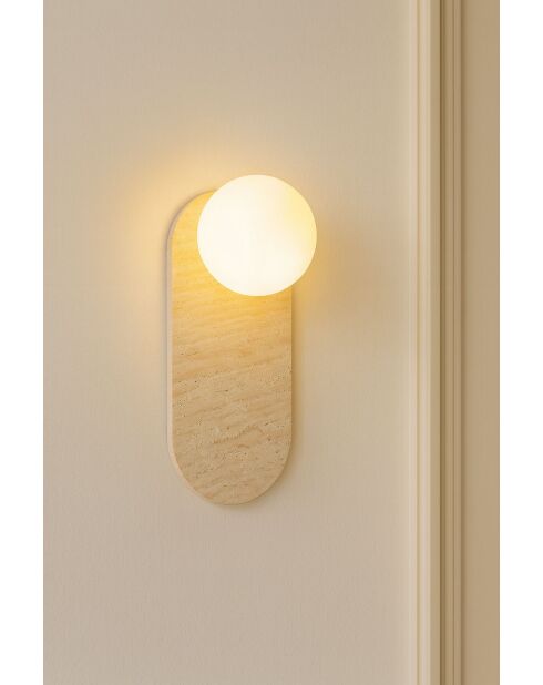 Lampada da parete Tor All beige/bianco - 30 x 52 x 16 cm