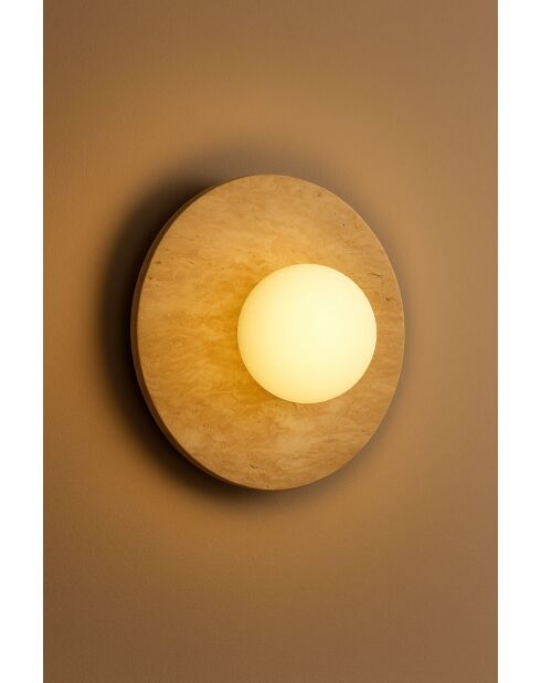 Lampada da parete Tor Nun beige/bianco - 34 x 47,5 x 16 cm