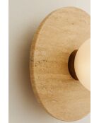 Lampada da parete Tor Nun beige/bianco - 34 x 47,5 x 16 cm