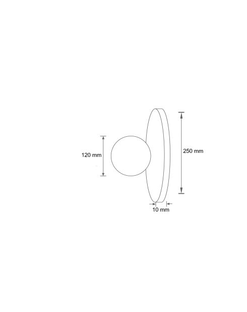 Lampada da parete Tor Nun beige/bianco - 34 x 47,5 x 16 cm