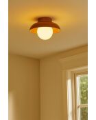 Lampada da parete Hant T rovere/bianco - 34 x 47,5 x 16 cm