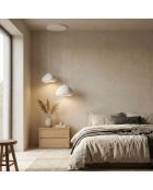 Luna Lora 30 40 T weißer Kronleuchter, 50 x 40 x 40 cm