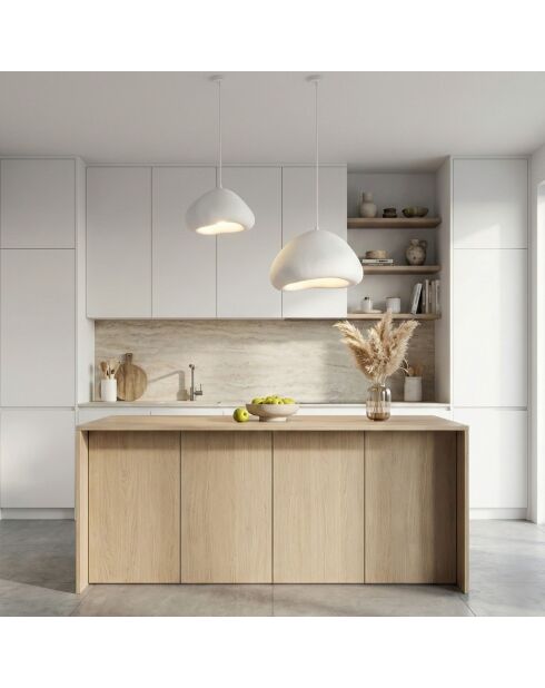 Luna Lora 30 40 T weißer Kronleuchter, 50 x 40 x 40 cm